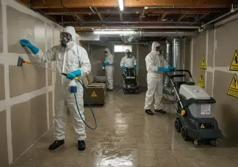 Basement Moisture Removal and Structural Drying process in Roxborough Park, CO